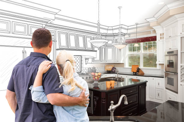 Professional Cabinet Installation technician working in Bedford, VA